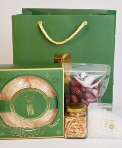 Tổ yến tinh chế nguyên chất cao cấp 50g Tặng1hộp táo đỏ