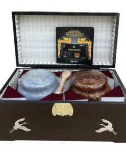 Cao Hắc Sâm Đông Trùng Hạ Thảo Hũ Đôi Ire Red Ginseng Corporation Hộp Gỗ Hàn Quốc