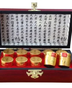 An Cung Ngưu Hoàng Vũ Hoàng Thanh Tâm Hàn Quốc Hộp Gỗ 10 Viên